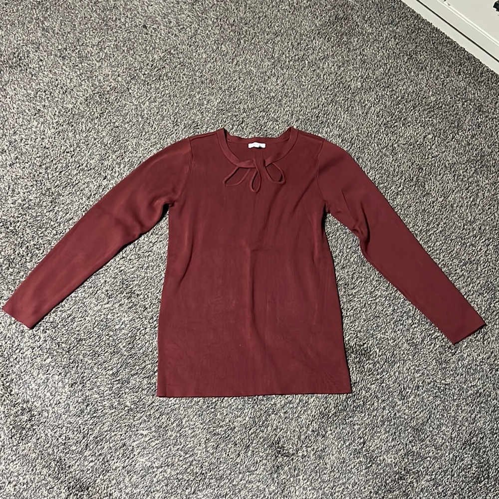 Women’s Maurice’s Solid Keyhole Crew Neck Sweater size Large